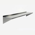 Midcentral Medical 24"Wide x 10" Deep Stainless Steel Wall Shelf MCM640